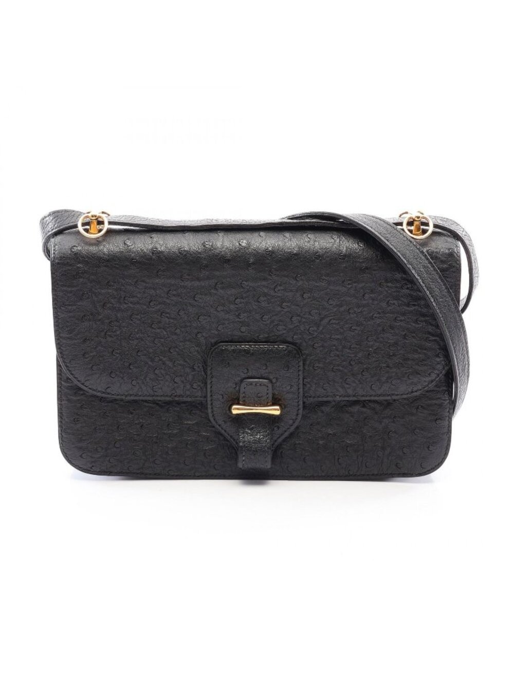 Hermes Shoulder Bag Black Vintage